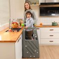 thumbnail image 4 of SDADI Marchepied en Plastique Durable pour Enfants avec 3 Hauteurs Réglables, Gris Foncé, 4 of 6