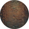 thumbnail image 1 of Ahgly Tapis Rond Lavable en Machine Intérieur Transitionnel Rouge Nuit, 3 Pieds Rond, 1 of 7