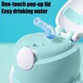 thumbnail image 4 of Rabbit Shaped Straw Water Bottle with Flip Top Lid, Large Capacity Reusable Plastic Bottle for Outdoor, Commute and Daily Hydration, 4 of 6