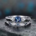 thumbnail image 4 of TopLLC Rings Women's Fashion Diamond Couple Jewelry 1 Pair Rings Set Size 6 Ring ring, 4 of 4