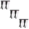 thumbnail image 4 of Transemion 4pairs Delicate Thigh High Stockings Hypoallergenic No Loose Thread All Body Shape Suitable 3Set, 4 of 6