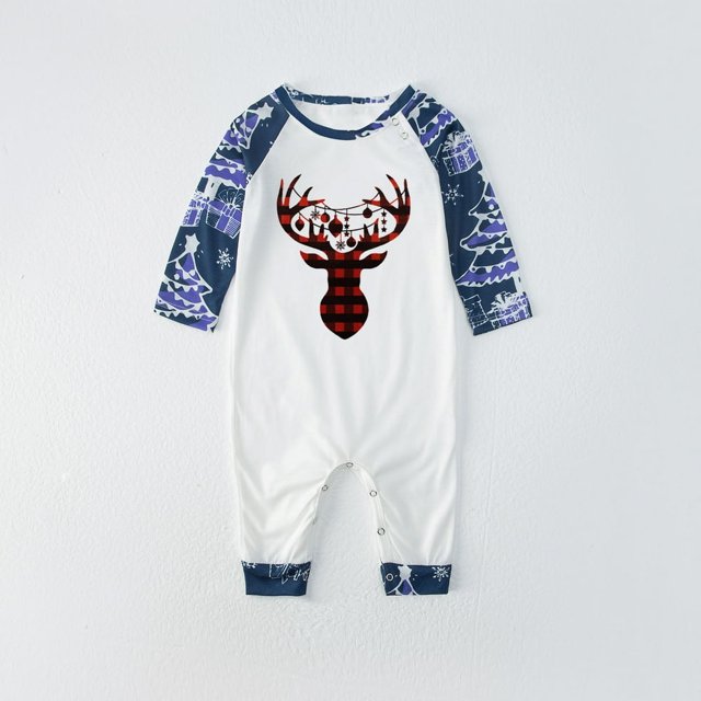 Noël Offres Parent-Enfant Chaud Noël Ensemble Imprimé Maison Porter Pyjama Deux Pièces Papa Ensemble
