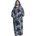 thumbnail image 1 of LUXUR Chemises de Nuit à Capuche pour Femmes, Robe de Nuit, Robe de Sommeil, Imprimé Monstre, 1 of 2