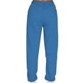thumbnail image 5 of MAWCLOS Women Jogger Sets Long Sleeve Tracksuit Set Solid Color Two Piece Outfit Breathable Sports V Neck Sweatsuits Blue XL, 5 of 5