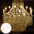 thumbnail image 5 of Unique Bargains E12 Candelabra Base Accessories Candle Light Cover Sleeves, White 6 Pack, 5 of 5