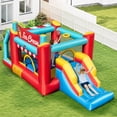 thumbnail image 2 of Costway Inflatable Bounce House 5-in-1 Ice Cream Jumping Castle without Blower, 2 of 10
