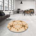 thumbnail image 4 of Ahgly Company Tapis d'Intérieur Lavables à la Machine Rectangle Transitionnel Doré Blond Doré, 3' x 5', 4 of 7