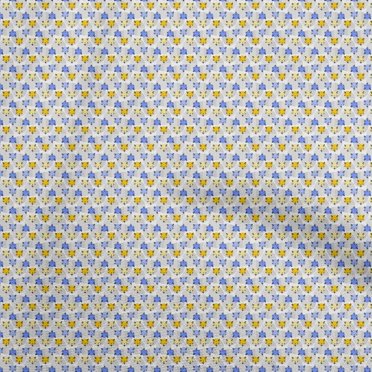oneOone Cotton Poplin Twill Light Gray Fabric Kids Animal Diy Clothing Quilting Fabric Print Fabric By Yard 56 Inch Wide