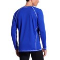 thumbnail image 4 of Men's Long Sleeve Active Rashguard Shirts Solid Workout Top Sports Tee UPF 50+, 4 of 6