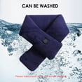 thumbnail image 4 of Heated Scarf USB Electric Heating Shawl 3 Temperature Levels with 1200mAh Power-Bank Hot Compress Pad Foldable Warm Neck Wraps for Winter Outdoor Present Gift, 4 of 7