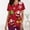 Red 4, variant on EQWLJWE Christmas Scrub Tops Women Plus Size Snowflake and Fruit Printing V-Neck Short Sleeved Nurse Scrubs Uniform Work Clothes with Two Pocket Cute Christmas Scrub Top