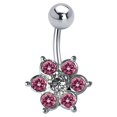 thumbnail image 1 of BodyJewelryOnline Belly Button Ring Navel Piercing surgical steel 14G Navel Rings Belly Piercing, 1 of 5