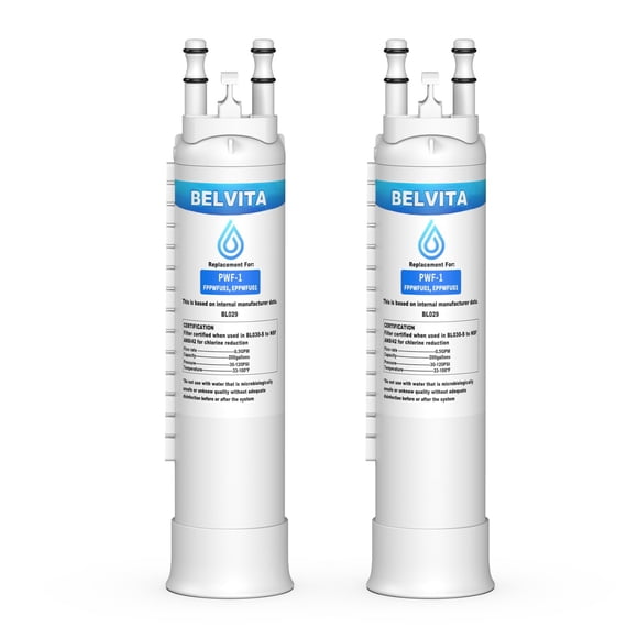 BELVITA Refrigerator Water Filter Replacement for Frigidaire FPPWFU01 PurePour PWF-1 Electrolux EPPWFU01 PureAdvantage PWF-1 Water Filter(2