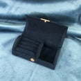 thumbnail image 1 of Bead Velvet Travel Portable Jewelry Box, Arched Small Jewelry Storage Box, Fashion Packaging Box, Fleece Material, Secure, for Travel Daily Use, 1 of 6