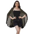 thumbnail image 2 of Moomaya Open Front Printed Shrug Printed Kimono Sleeve Beach Cover Up For Women, 2 of 5