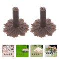 thumbnail image 3 of SHISUYAN 50Pcs Miniature Model Trees Base Diorama Train Scenery Mini Tree Feet Stand For Diy Railway Landscape Sand Table Decor Light Brown, 3 of 8