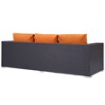 thumbnail image 4 of Modway Convene Outdoor Patio Furniture Sofa, Orange, 4 of 5