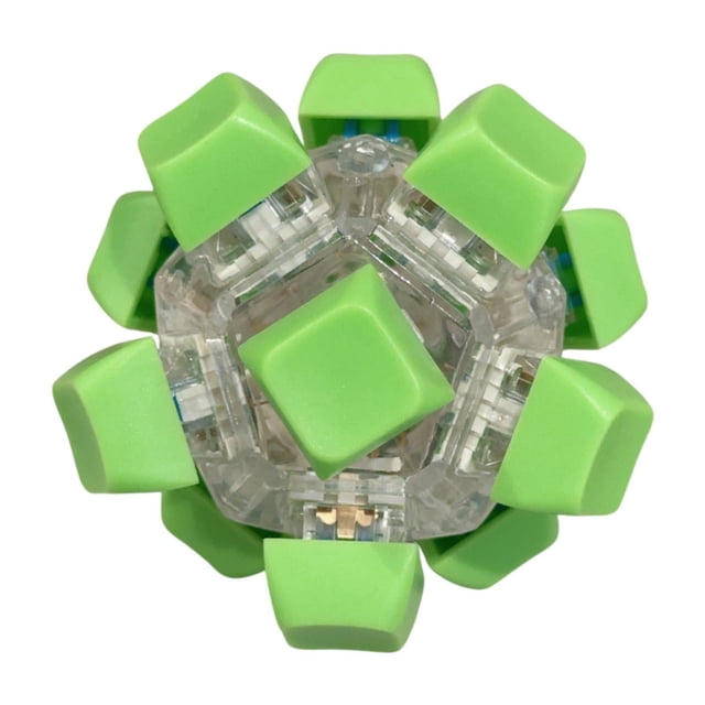 Lipstore Keyboard Fidget Toy Adults Birthday Working Mini Fidget Toy Keyboard Bright Green