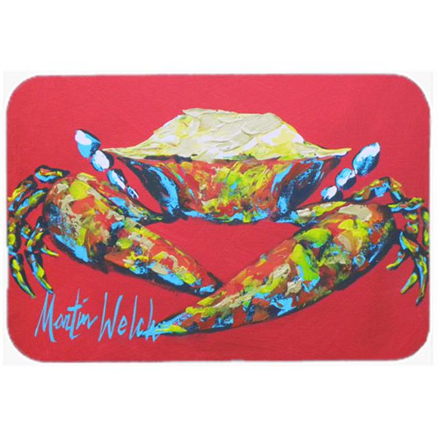 Carolines Treasures MW1096CMT 20 x 30 in. Crab Seafood One Kitchen Or Bath Mat