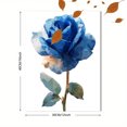 thumbnail image 3 of Blue Rose Abstract Canvas Wall Art 15.75x11.81 Inches, 3 of 8