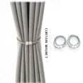 thumbnail image 1 of Cagogo Magnetic Curtain Tiebacks, No Drill No Tools Installation, Strong Magnetic Curtain Holders, Decorative Curtain Straps, Curtain Weaving and Fixing Ropes, for Living Room and Bedroom, 16 Inch, 1 of 2