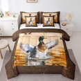 thumbnail image 1 of YST Duck Colvert Ensemble de Douillette 7 Pcs, Literie Rustique de Ferme avec Mignons Animaux, Très Grand Lit, 1 of 4