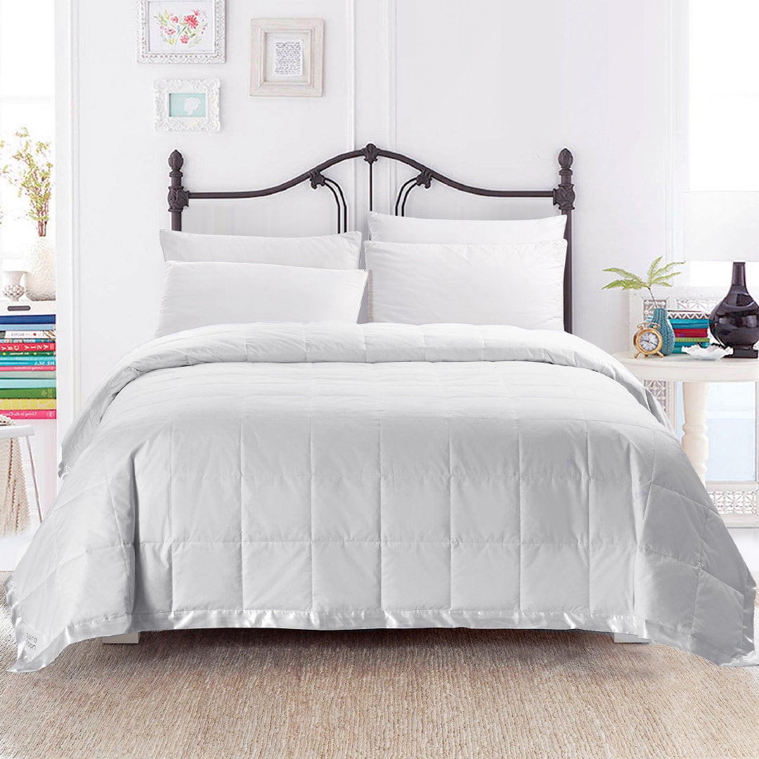 Puredown® Couverture Légère en Duvet Blanc