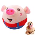 thumbnail image 1 of CHOK Active Moving Pet Plush Toy  Interactive Dog Toy Pet Bouncing Balls  USB Rechargeable Interactive Washable Cartoon Pig Plush Sound Electronic Dog Toy  Small Plush Sound Toys for Dogs, 1 of 7