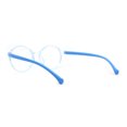 thumbnail image 2 of Child Size Round Thin Plastic 100% Blue Light Flitering Computer Glasses Blue, 2 of 4