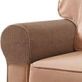 thumbnail image 3 of Armrest Covers for Sofa,All Inclusive Solid Color Plaid Sofa Armrest Cover Elastic Sofa Armrest Protective Cover Thickened Non Slip Armrest Cover Universal for All Seasons 2Pc, 3 of 6