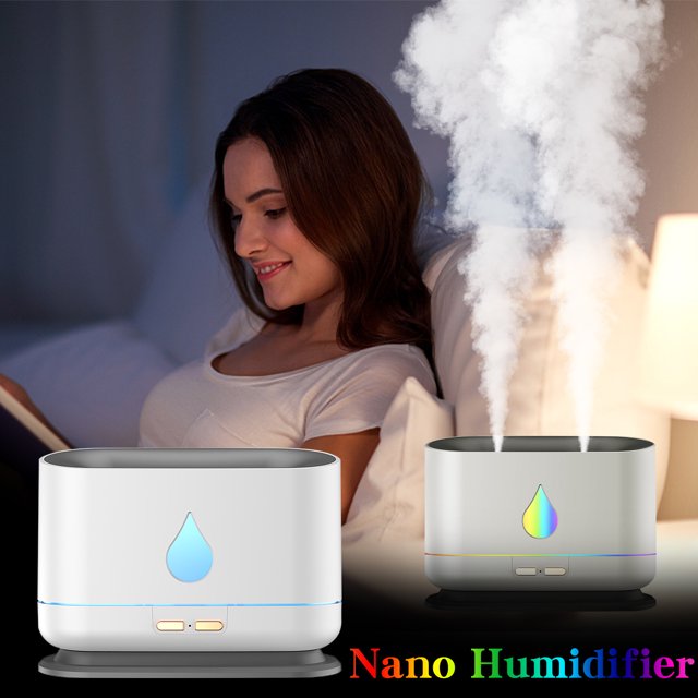RKSTN a humidifier Large-capacity Double-nozzle Colorful Humidifier Home Bedroom Office Desktop Humidifier household supplies