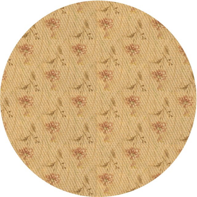 Ahgly Company Tapis d'Intérieur Ronds Transitionnels Orange Lavables à la Machine, 7 Pieds Rond