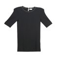 thumbnail image 1 of Brunello Cucinelli T-Shirt Monili Noir à Manches Courtes pour Femme - m, 1 of 2