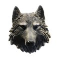 thumbnail image 1 of kurtrusly Exquisite Animal Head Wall Sculpture Ornament Handcrafted Resin Statue Wolf Large 1Set, 1 of 6