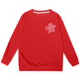 thumbnail image 4 of AJIWYH Chandails pour Filles Mode Fille Décontractée Imprimé Chandail à Capuchon à Manches Longues Haut Chandails pour Filles Rouge Melon D\'eau, 2-3 Ans, 4 of 4