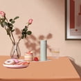 thumbnail image 4 of HHBEAUTY Rectangle Vinyl Tablecloth, Waterproof Spillproof Plastic Backed Table Cloth, Wipe Clean Table Cover for Dining, Buffet Parties and Camping (Rose Gold, 54" x 72"), 4 of 7