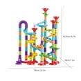 thumbnail image 3 of 113 Pieces 3D Marble Run Set Construction Building Blocks STEM Learning Games Early Education for Age 3+ Boys & Girls, 3 of 7