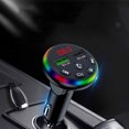 thumbnail image 1 of Dvkptbk Bluetooth FM Transmitter for Car 7 Color LED Light Bluetooth Car Adapter with 5V/3.1A Charging Handsfree Car Kit with USB Charging Car Charger MP3 Player, 1 of 7