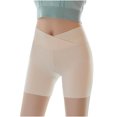 thumbnail image 2 of Womens Underwear Tummy Control Oversize Leggings High Rlasticity Large Size Half Pants Slim Fitting Leggings on Clearance, 2 of 5