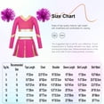 thumbnail image 5 of Sxiwei Kids Girls Cheerleading Uniform Cheer Outfits Metallic Patchwork Competition Performance Costume C01 12, 5 of 5