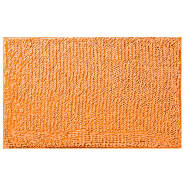 Giyblacko Tapis de Porte en Tapis Orange Tapis de Salle de Bain Absorbant Tapis de Salle de Bain Doux et Confortable Duveteux Durable Épaissi Tapis de Salle de Bain Lavable à la Machine Réutilisable