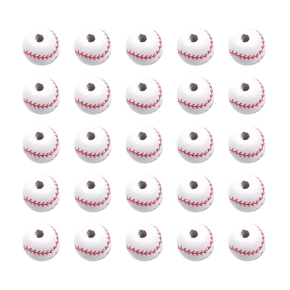 SHISUYAN 50 Pcs Perles Bricolage Bijoux Bracelet Perles de Baseball Bricolage Accessoires