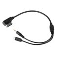thumbnail image 3 of Loewten 3.5mm Connector Cable AUX Charging Cable 12cm/4.7in Fits For S SL CLS Class AMI MMI Interface,2 In 1 Charging Audio Cable,Media Cable, 3 of 8