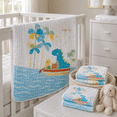 thumbnail image 3 of Tropical Dino Baby Muslin Blanket Set – Soft Quilted Cotton for Newborns & Toddlers, 3 of 7