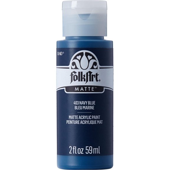 Peinture acrylique mate FolkArt, 2 oz, Bleu Marine