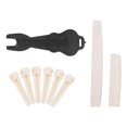 thumbnail image 2 of Kit de Broche de Pont de Guitare Folk Os Selle Écrou Clou Extracteur Accessoires Instrument de Musique, 2 of 14