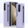 thumbnail image 1 of For Samsung Galaxy Z Fold 7 Slim Matte PC Shockproof Phone Cases With S Pen - Purple, 1 of 5