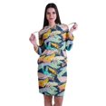 thumbnail image 1 of Moomaya Chandail à Capuchon à Manches Longues Imprimé, Robe T-Shirt en Jersey avec Poches, 1 of 6