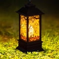thumbnail image 4 of Halloween Desktop Ornament Large Candle Pumpkin Decoration with LED Tea Light Flameless Candle for Home Party Display, 4 of 5