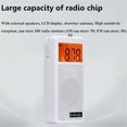 thumbnail image 2 of Mini Pocket FM AM Radio Orange Backlight LCD Display Radios, 2 of 5